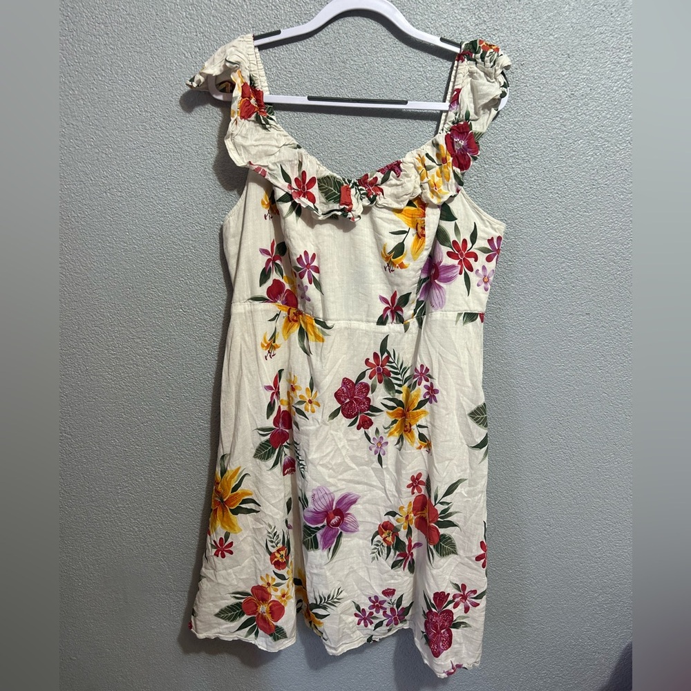Old navy Fit and Flare Ruffled dress size 2x - Picture 2 of 8